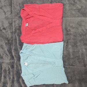 A Pair of Women's Old Navy V-Neck Tank Tops